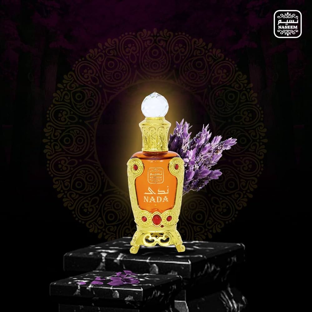 Naseem Nada Concentrated Perfume Oil - Arabian Perfume for Women Alcohol Free & Long Lasting Gourmand Fruity & Vanilla Perfume 0.85 Fl Oz