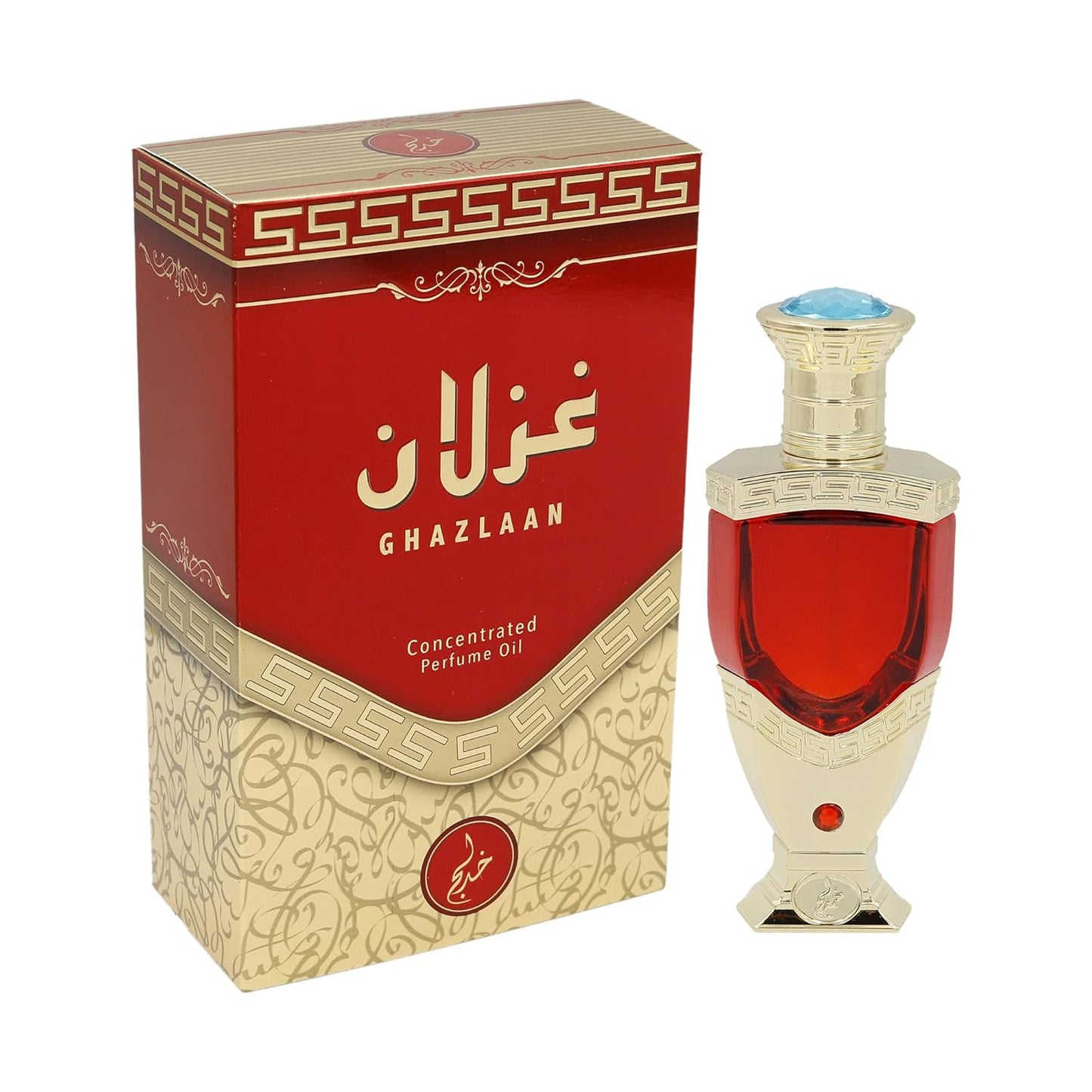 Ghazlaan Perfume Attar Oriental Non-Alcoholic Fragrance UNISEX Jewel Gift Bottle KHADLAJ Perfumes