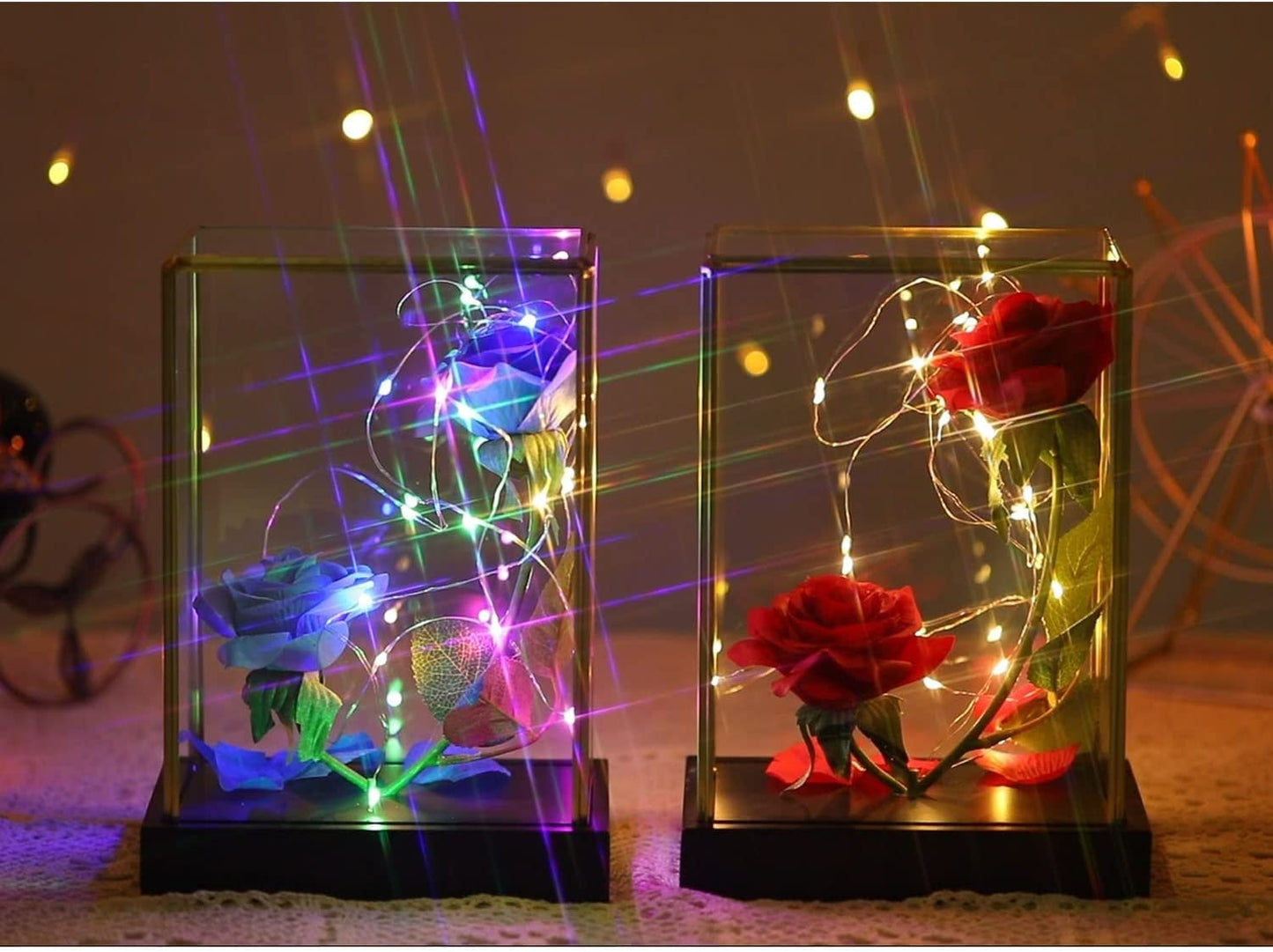 Mothers Day Gifts LED Light Up Rose in Glass Dome Large Size Mom Gifts for Mom,Valentines Day Birthday Anniversary,Best Gifts for Women Mom Grandma Wife