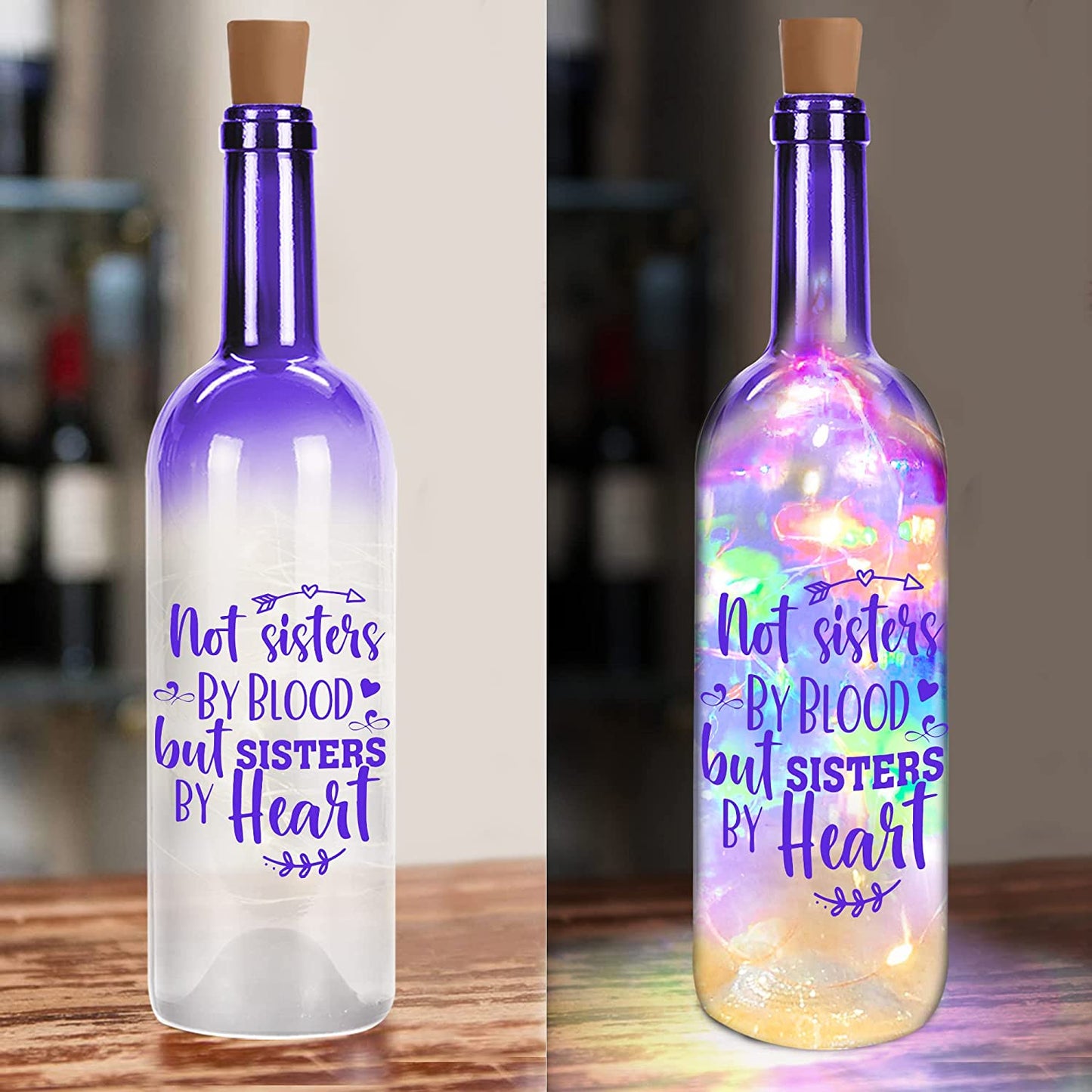 Gifts for Women Friends - Room Decor - Birthday Party Decorations - Friend Birthday Gifts for Women Friends Female for Friends - Fairy Wine Bottle Lights with Cork