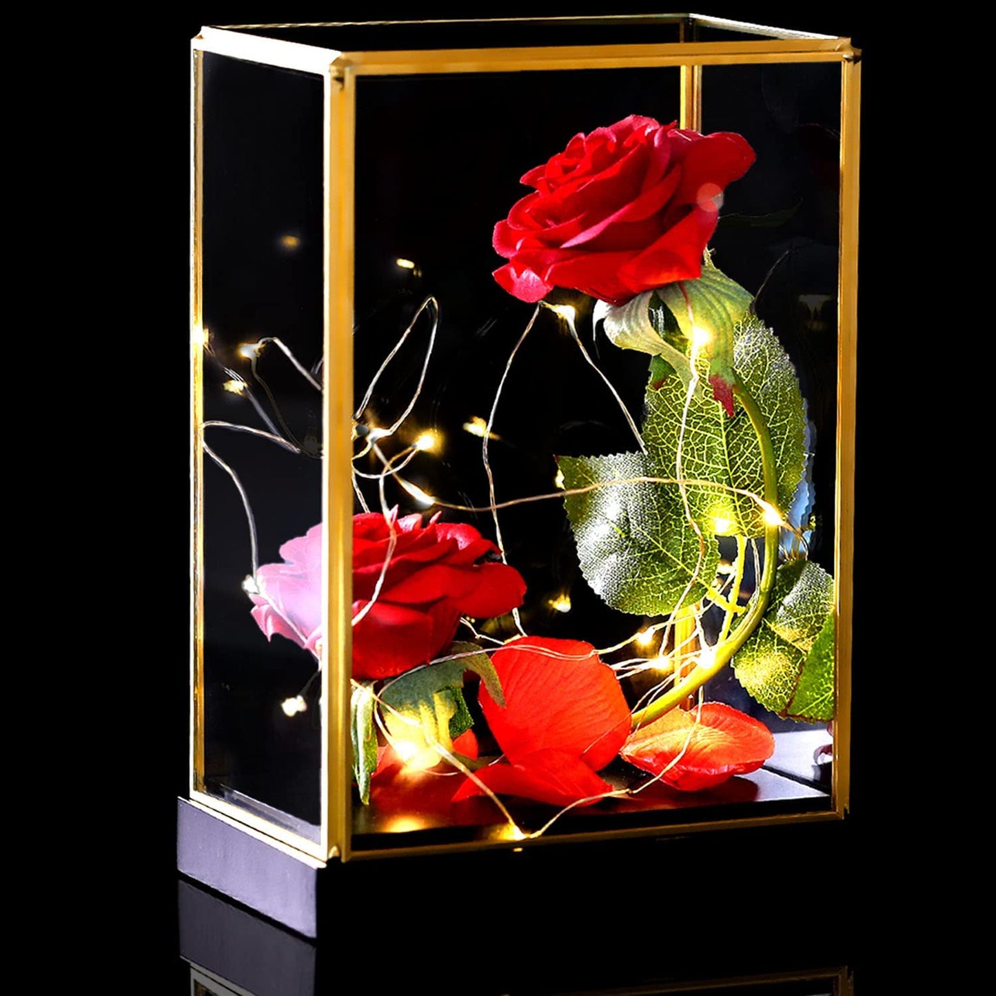 Mothers Day Gifts LED Light Up Rose in Glass Dome Large Size Mom Gifts for Mom,Valentines Day Birthday Anniversary,Best Gifts for Women Mom Grandma Wife