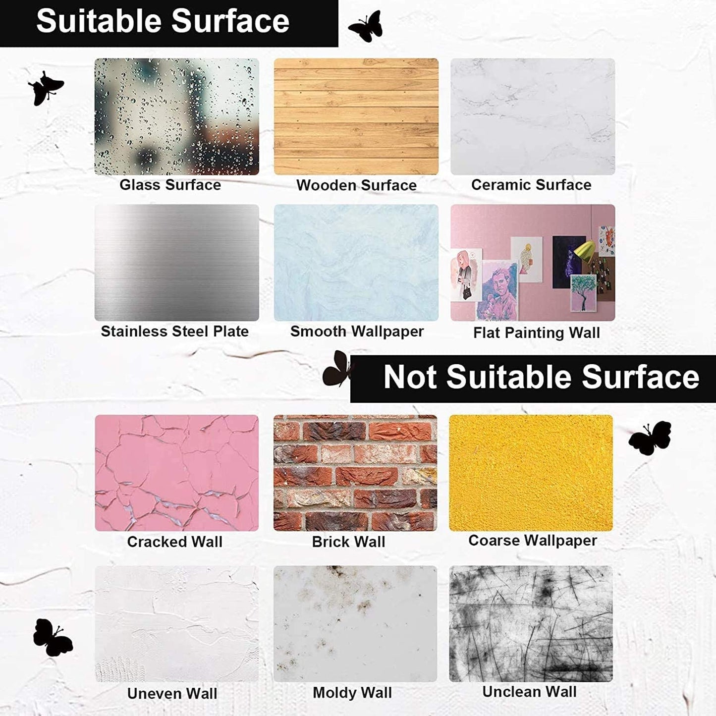 Wall Decals Stickers, Religious Wings Bible Verse Quote Home Bedroom Decor, Butterfly Living Room Kitchen Decorations Art