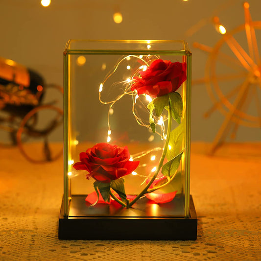 Mothers Day Gifts LED Light Up Rose in Glass Dome Large Size Mom Gifts for Mom,Valentines Day Birthday Anniversary,Best Gifts for Women Mom Grandma Wife