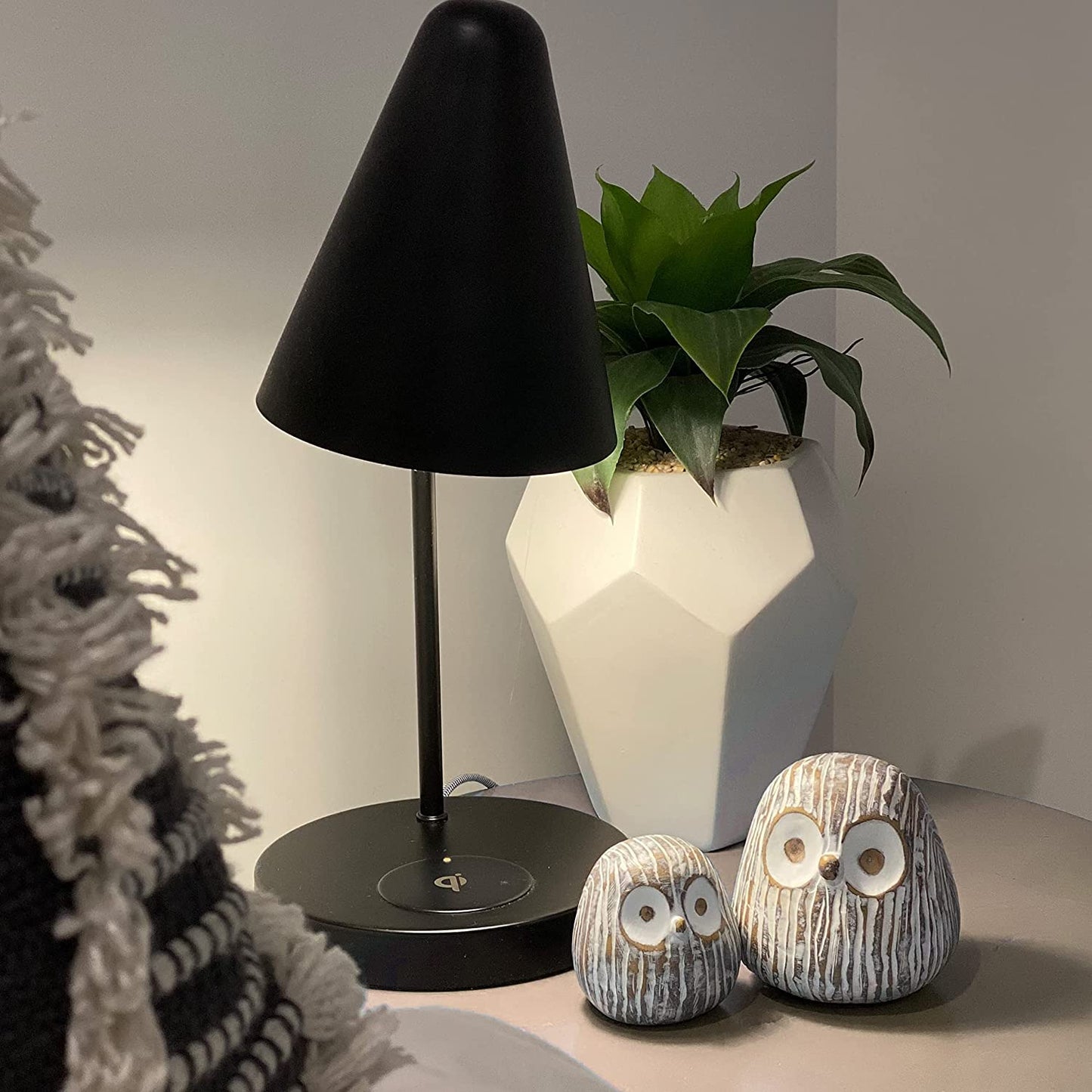 Chubby Night Owl Decor Statue Sculpture, Bookshelf Decor Accents, Boxed Set of 2 Rustic Brown & White (3⅛ & 4⅓ inches) Decorative Resin Figurines