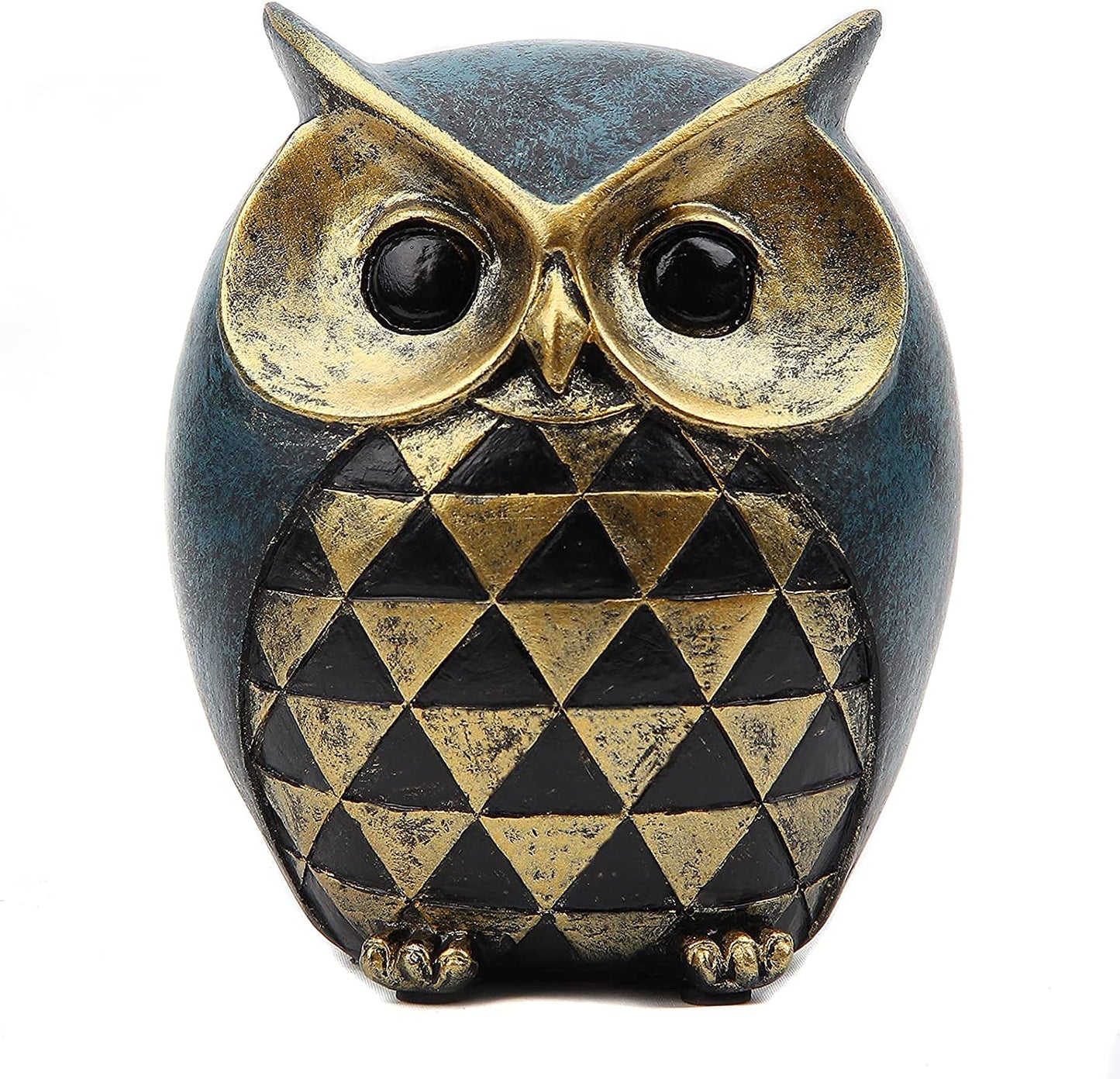 Owl Statue Home Decor,Owl Figurines for Bookshelf Bedroom Living Room Office TV Stand Decorations,Owl décor Animal Sculptures Gift for Birds Lovers