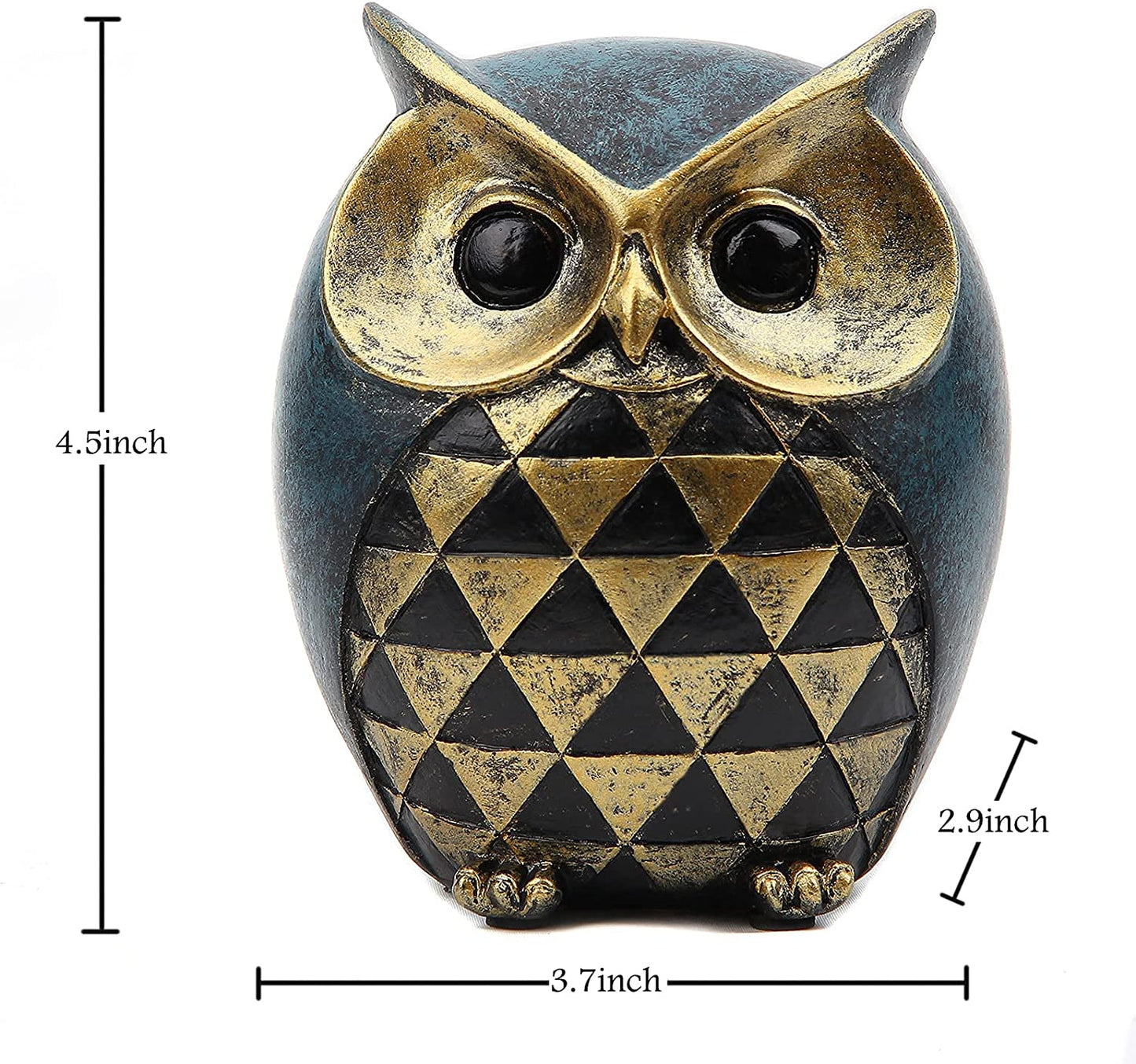 Owl Statue Home Decor,Owl Figurines for Bookshelf Bedroom Living Room Office TV Stand Decorations,Owl décor Animal Sculptures Gift for Birds Lovers