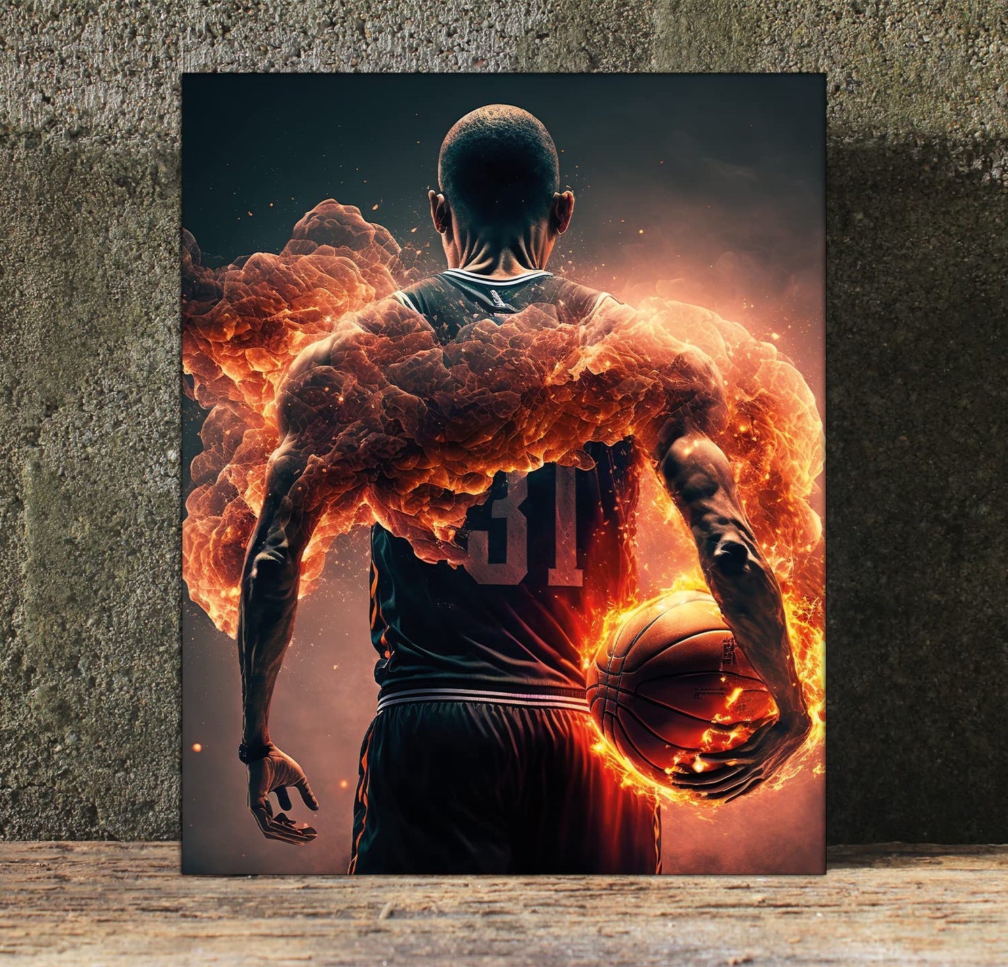 Basketball Wall Art Prints Basketball Stars Wall Art Set of 4 Unframed (8''x10'') Basketball Room Decor Basketball Wall Decor Basketball Boys Bedroom Decor Basketball Wall Art Sports Poster Basketball Man Cave Decor