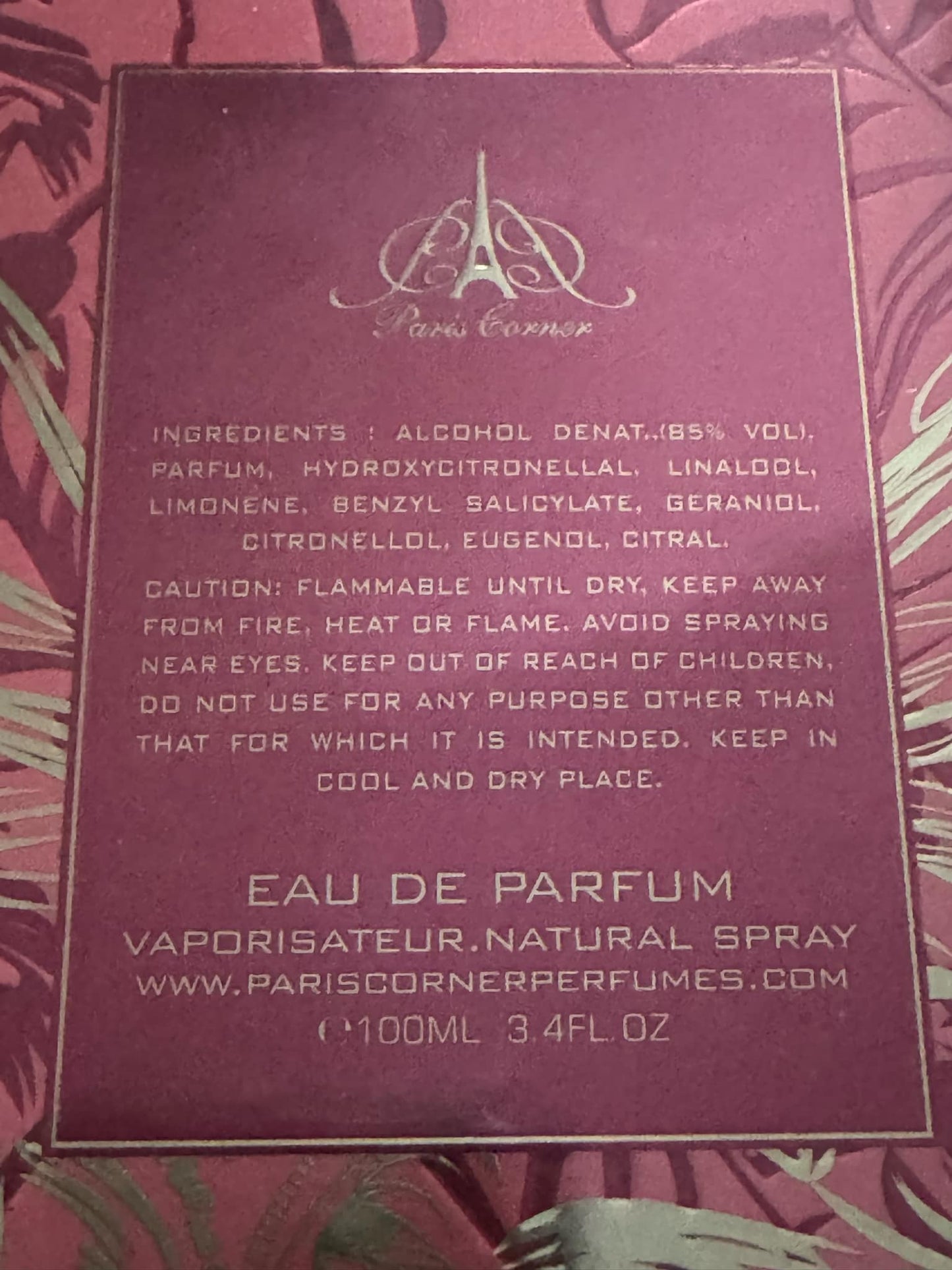 Khair Fusion Lychee Perfume 3.4 Fl Oz Edp by Paris Corner Fragrance