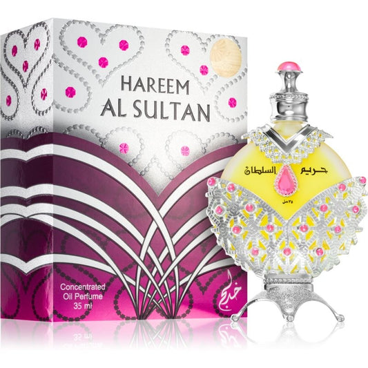 Khadlaj Perfumes Hareem Al Sultan Silver Concentrated Perfume Oil 1.18 Ounce (Unisex)