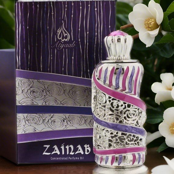 Zainab Arabian Perfume Oil By Khadlaj | Handcrafted Bottle | Fragrance | Vanilla Coconut Gourmand | Trendy Perfume Oil | Unique Gifts