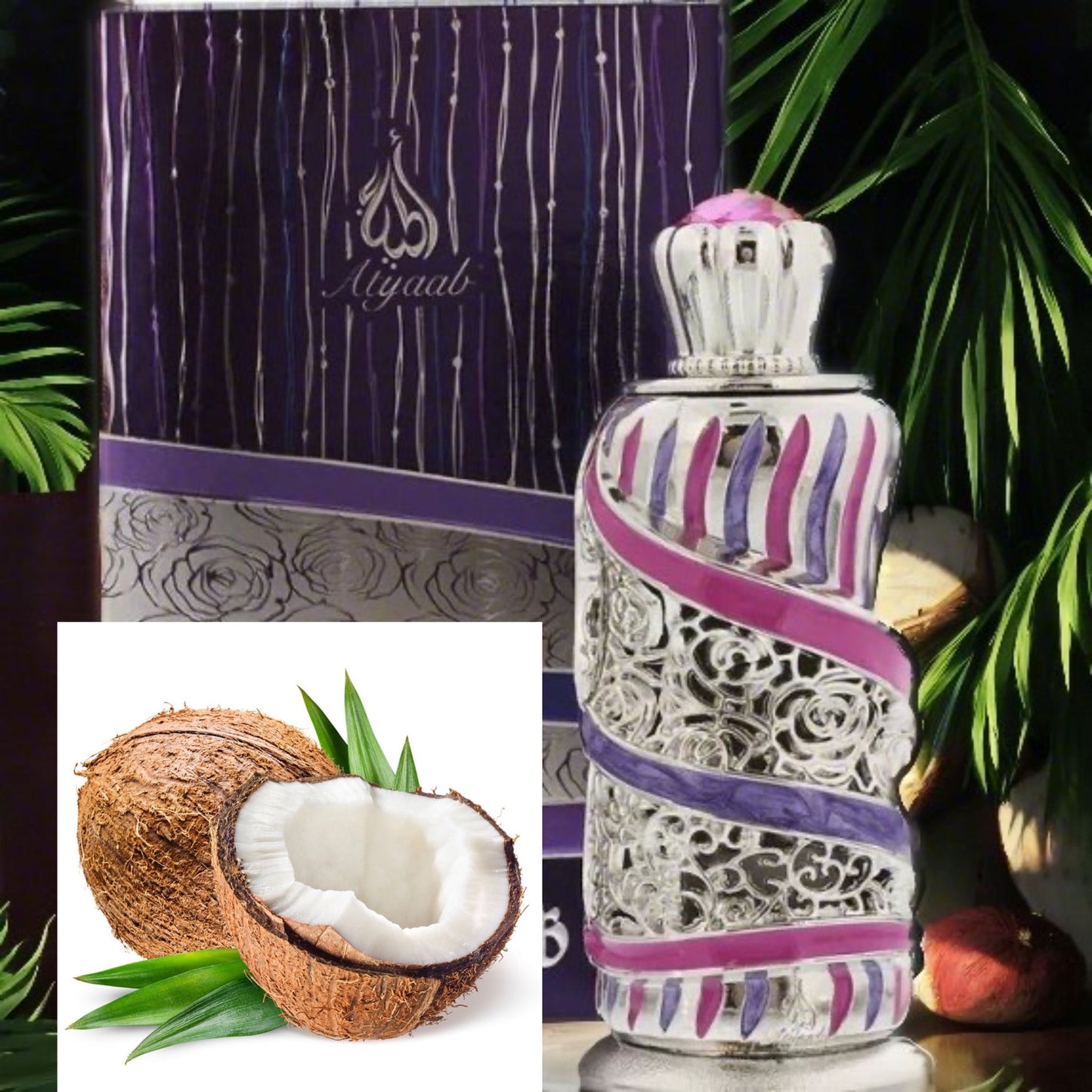 Zainab Arabian Perfume Oil By Khadlaj | Handcrafted Bottle | Fragrance | Vanilla Coconut Gourmand | Trendy Perfume Oil | Unique Gifts