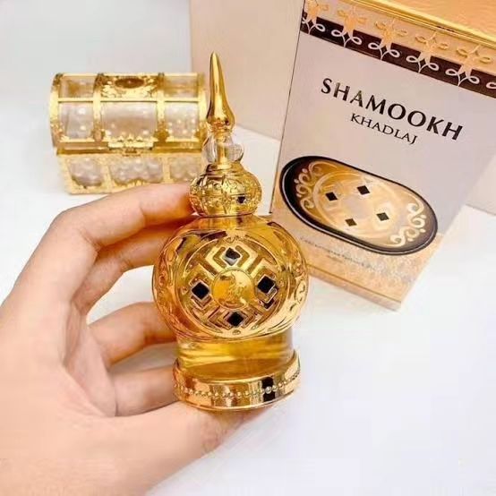 Khadlaj Shamookh Gold Concentrated Perfume Oil 0.67 Ounce (Unisex)