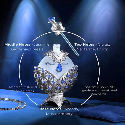 KHADLAJ - Hareem Al Sultan Antique Blue Perfume Oil - Unisex