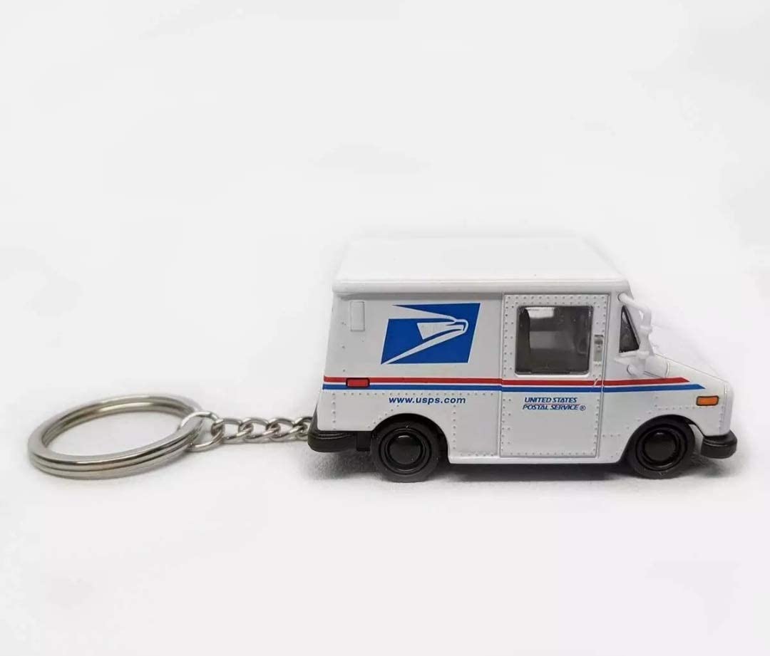 ✨NEW✨1:72 Scale United States Postal Service Truck USPS LLV Key Chain, 2.5"