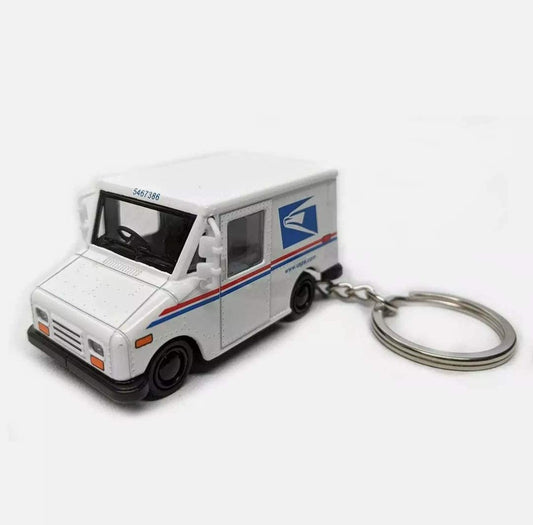 ✨NEW✨1:72 Scale United States Postal Service Truck USPS LLV Key Chain, 2.5"