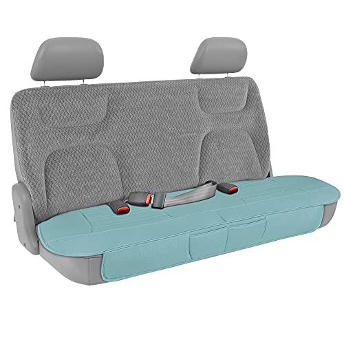Motor Trend Beige Faux Leather 2-Pack Car Seat Cover for Front Seats, Padded Car Seat Protectors with Storage Pockets, Premium Interior Covers, Front Seat Covers for Cars Truck SUV Auto