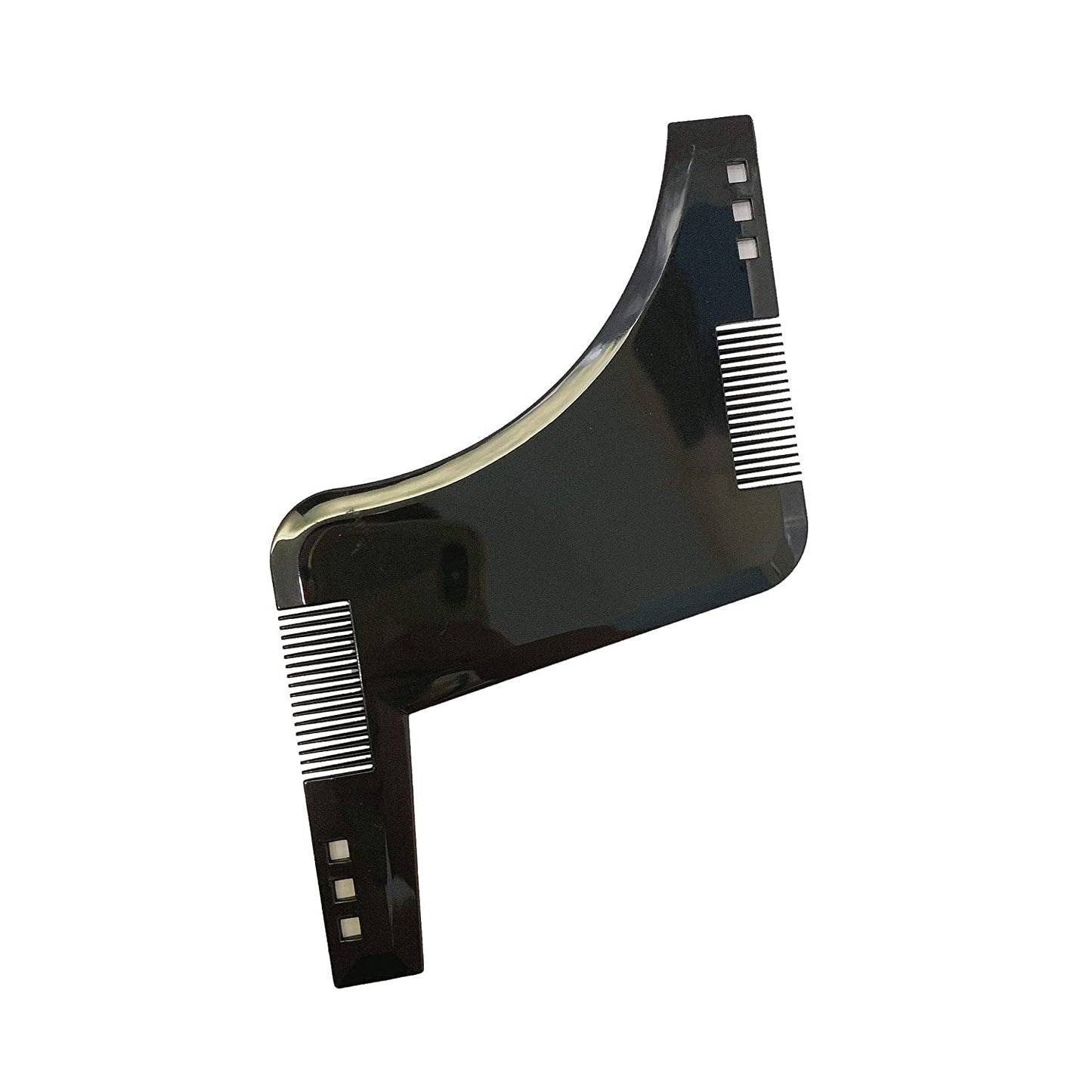 JMH Beard Shaping & Styling Tool 2 Pack for Men, Inbuilt Comb for Perfect line up & Edging, Black