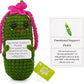 Funny Positive Pickle 1 Pcs Crochet Gifts with Positive Affirmations Cards for Inspirational Novelty Good Luck Gifts and Party Decorations