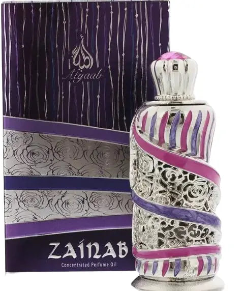 Zainab Arabian Perfume Oil By Khadlaj | Handcrafted Bottle | Fragrance | Vanilla Coconut Gourmand | Trendy Perfume Oil | Unique Gifts