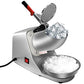 Electric Ice Crushers 300W 2000r/min w/Stainless Steel Blade Shaved Ice Snow Cone Maker Kitchen Machine (Silver)