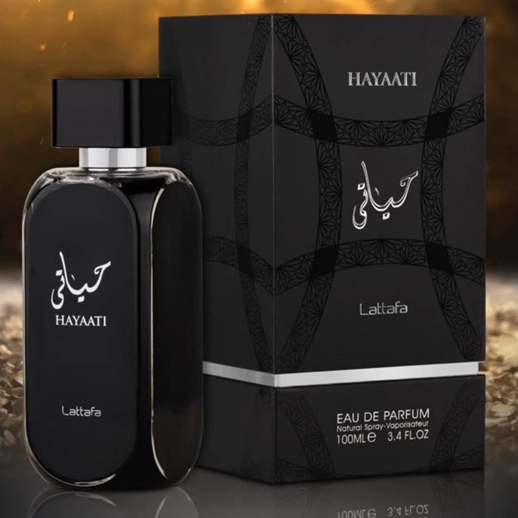 Lattafa Perfumes Hayaati Eau de Parfum Spray for Men, 3.4 Ounce