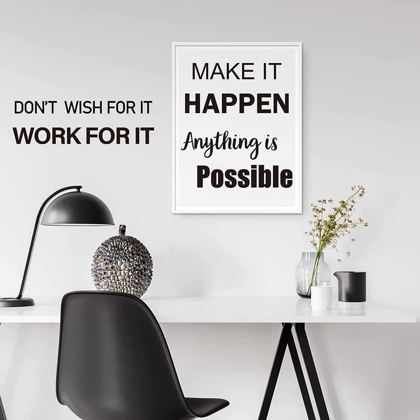 Inspirational Wall Decals Quotes, Motivational Affirmation Wall Stickers, Vinyl Wall Quotes Stickers, Peel & Stick Positive Sayings for Bedroom/Living Room/Bathroom/Office Wall Décor