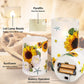 Sunflower Gifts for Women,Sunflower Candle Gift Ideas,for Women-Sunflower Decor Housewarming Gift Get Well Soon Gifts for Women,Decorative Candles Battery Operated Flameless Candles(Sunflower)