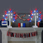 2 Pack 18 Inch 4th of July Patriotic Decorations Tree Light with 24 LED Red White Blue Star Lights, USB/Battery Operated Fourth of July Independence Day Lighted Tree for Home Table Party Decor