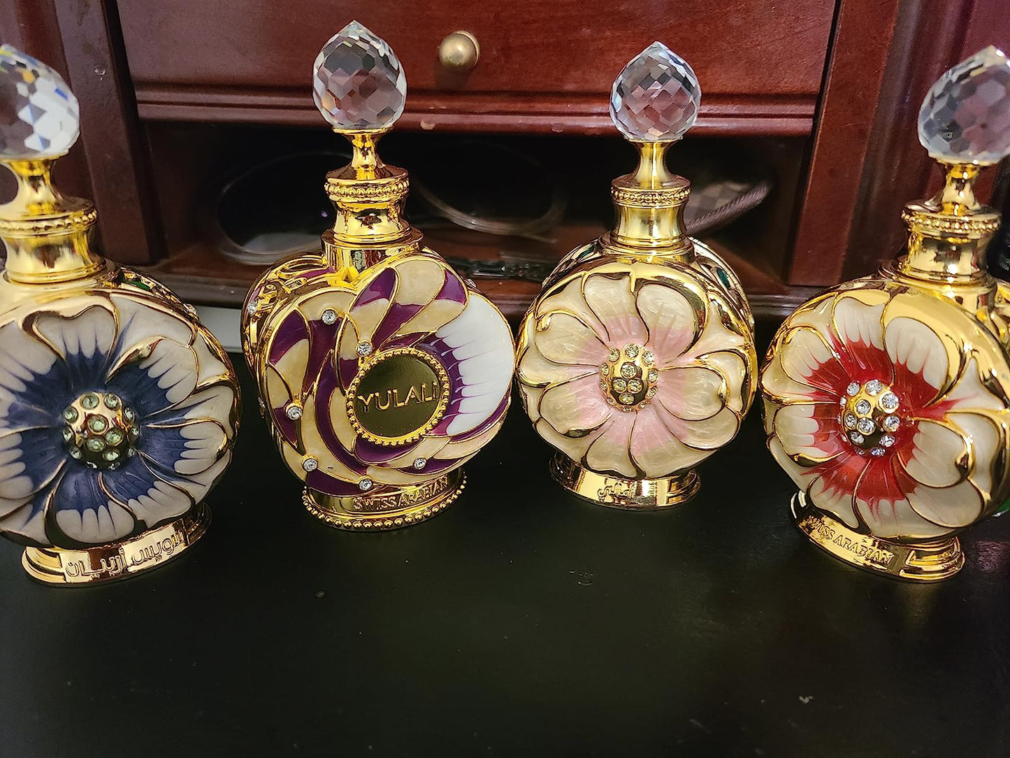 Swiss Arabian Amazing Collection Layali,Yulali,Amaali & Layali Rouge concentrated perfume oils 15ML (0.5Oz). (AMAZING COLLECTION)