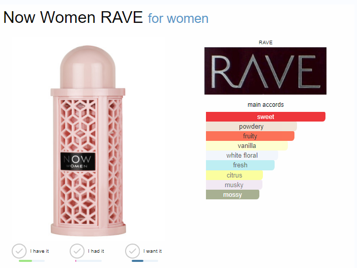 Lattafa Rave Now Eau de Parfum Spray for Women, 3.4 Ounce