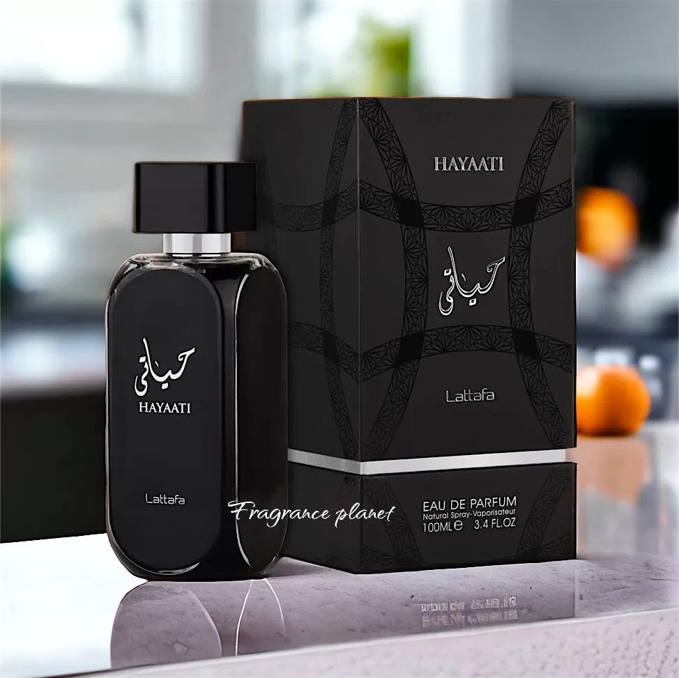 Lattafa Perfumes Hayaati Eau de Parfum Spray for Men, 3.4 Ounce