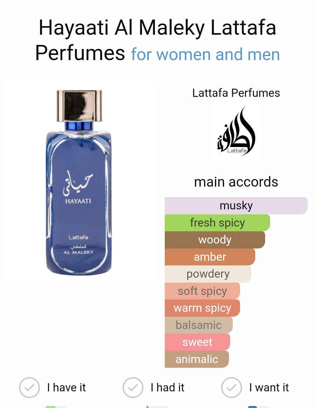 Lattafa Hayaati Al Maleky Eau de Parfum Spray for Men, 3.4 Ounce