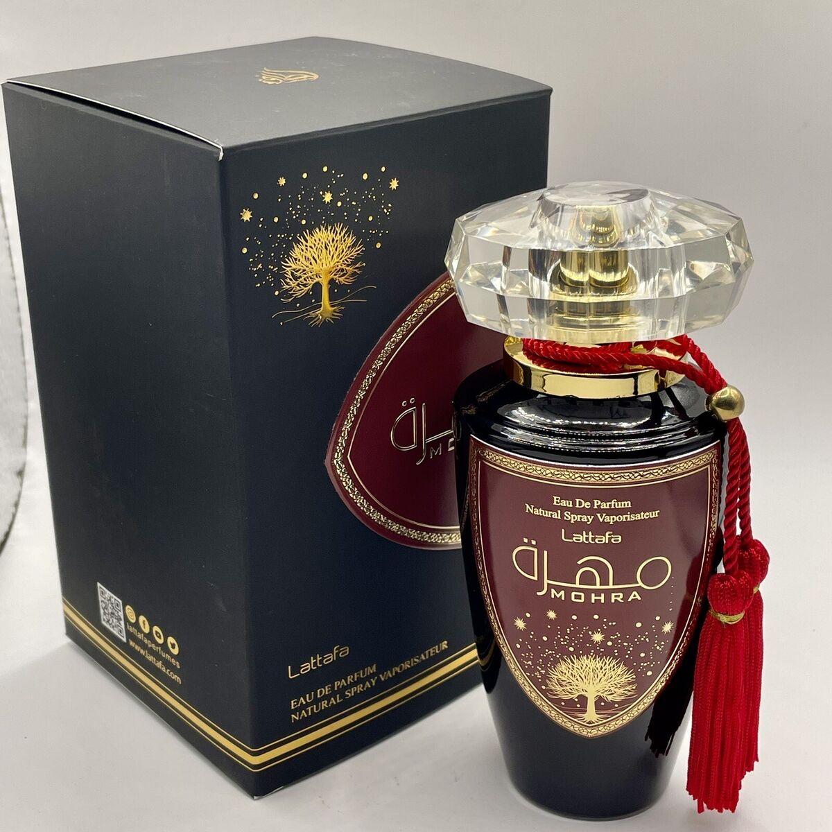 Lattafa Mohra for Unisex Eau de Parfum Spray, Arabian Middle Eastern Oriental Lasting  3.4 Ounce