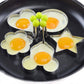 Egg Mold Ring Stainless Steel Egg Pancake Mold Ring Kitchen Utensil for Creative Breakfast 5 Piece Set Five-Pointed Star and Mickey Mouse Shaped