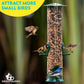 Bird Feeders for Outdoors Hanging - 4 Port, Bird Feeder Great Mothers Day Gifts from Son, Weatherproof & Water Resistant