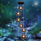 Solar Wind Chimes for Outside Warm LED Sun Windchimes Hanging Solar Garden Lights Unique Outdoor Decor for Patio Yard Home Lawn