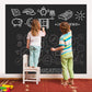 Chalkboard Wall Sticker Wall Decal Blackboard Wallpaper Large Chalkboard Contact Paper Roll