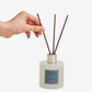 Premium Reed Diffuser Set with Preserved Baby's Breath & Cotton Stick Cashmere Vanilla | 6.7oz Scent Fragrance Oil Diffuser for Bedroom Bathroom Home Décor