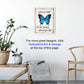 Butterfly Inspirational Quote Wall Art - Rustic Home Decor, Room Decorations for Bedroom, Living Room - Boho Encouragement Gift for Women, Girls, Teens, Best Friend, BFF – Sign Plaque Poster -Unframed