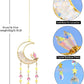 Window Prisms Suncatcher - Sun Catchers Crystal Ball Moon Dream Catcher with Opal Crystal Rainbow Maker Garden Indoor Outdoor Tree Decorations for Mom from Daughter
