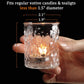 12pcs Votive Candle Holders, Clear Glass Candle Holder in Bulk, Tealight Candle Holder for Wedding Decor, Home Decor and Holiday Decor