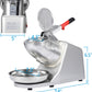 Electric Ice Crushers 300W 2000r/min w/Stainless Steel Blade Shaved Ice Snow Cone Maker Kitchen Machine (Silver)